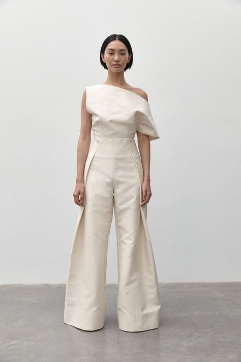 Asymmetrical Off Shoulder Top, Asymmetrical Trousers, Fold Trousers, Asymmetrical Top Outfit, Asymmetrical Outfit, Asymmetric Top, Garment Details, Byron Bay Australia, St Agni