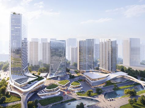 Nanjing China, Green Terrace, Adaptive Design, China Image, Mixed Use Development, Office Tower, Natural Ventilation, Nanjing, Mixed Use