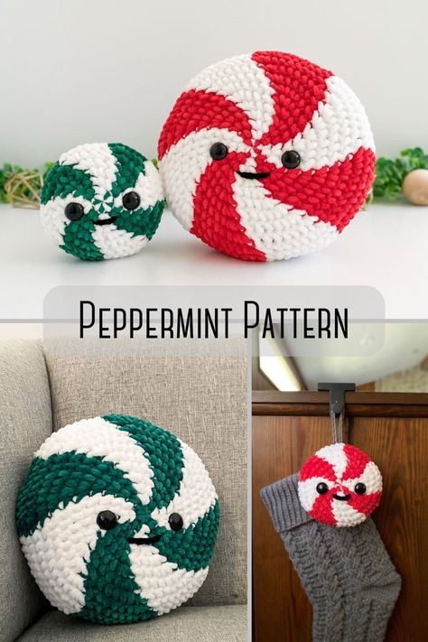 Greetings fellow creatives and crocheters! If you're looking for amazing creative ideas and free crochet patterns, don't hesitate to click the link above! 🐤 Hot Cocoa Crochet Pattern Free, Holiday Crochet Amigurumi, Crochet Peppermint Pillow Pattern Free, Cute Plushie Crochet Pattern, Beginner Christmas Crochet Patterns Free, Peppermint Crochet Pillow, Crochet Cute Pillow Free Pattern, Amigurumi Candy Free Pattern, Art And Craft Ideas Christmas