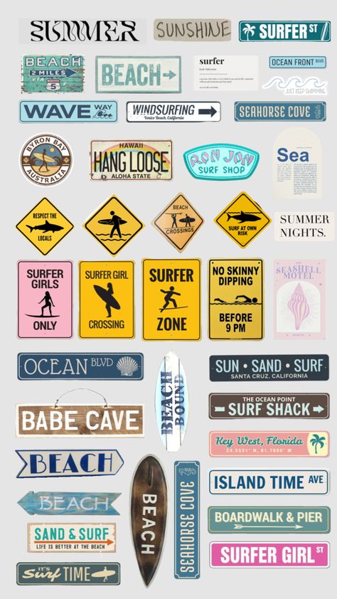 Surfer Room, Coastal Room Decor, Posters Diy, Beachy Room Decor, Beach Room Decor, Surf Room, Beach Wall Collage, Beachy Room, Coastal Room