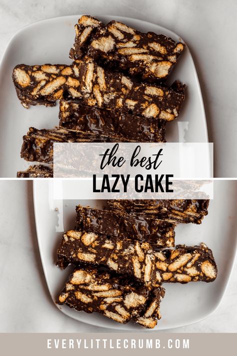 No Bake Chocolate Biscuit Cake, Healthy Lazy Cake, Easy Cake Box Recipes, Easiest Cake Recipes, Fishing Desserts, Fast Cake Recipes, Easy Fast Dessert Recipes, Lazy Cake Recipe, Easy No Bake Cake