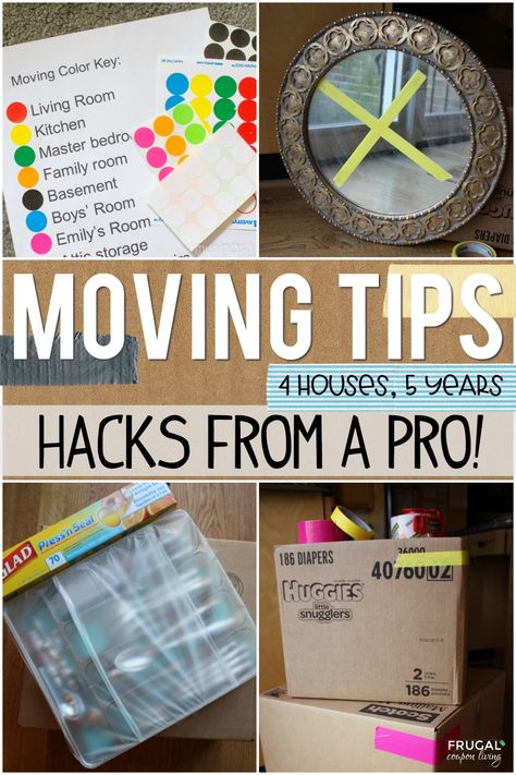 Moving out for the first time? Tried and true mover? Whichever your position, these tried and true Moving Out Hacks, Tips & Ideas will have you set for your next relocation. Staging Tips, Packing Boxes, Hacks and Tricks to make your new home relocation flawless. #FrugalCouponLiving #moving #movinghacks #movingtips #hacksandtips #homestaging #relocation #packingtips #packing #movingout #newhome #move #packinghacks #hacks #tips Moving House Packing, Moving Organisation, Diy Moving, Moving House Tips, Moving Hacks, Moving Color, Moving Hacks Packing, Moving Help, Packing Hacks