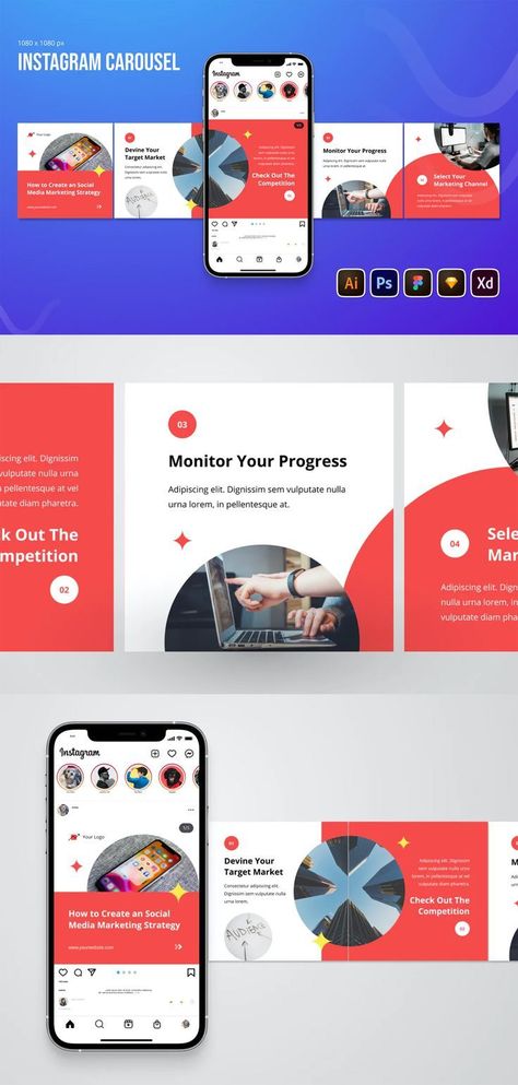 Strategy Instagram Carousel Post Templates AI, EPS, PSD, XD, FIG, SKETCH Carousel Posts Instagram, Corporate Carousel Post Design, Linkedin Carousel Ads, Ig Post Template Design, Linkedin Carousel Design Ideas, Insta Carousel Ideas, Instagram Carasoul, Linkedin Carousel Post Design, Instagram Carasoul Design