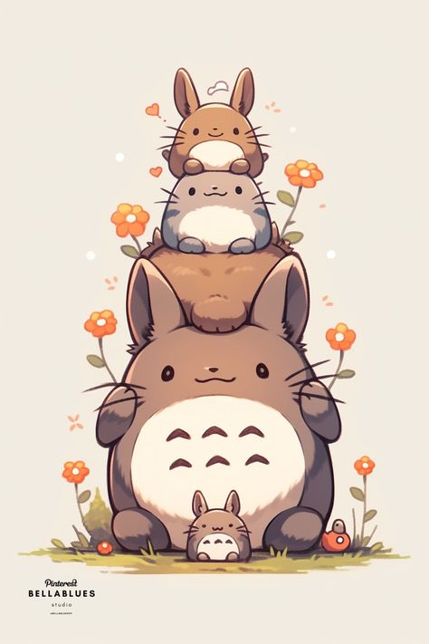 Totoro Art, Studio Ghibli Fanart, Personajes Studio Ghibli, Studio Ghibli Background, Holographic Print, Enchanting Forest, Ghibli Studio, Ghibli Artwork, Iphone Wallpaper Kawaii