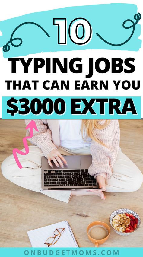 Looking to make extra money? Check out these 10 typing jobs that can earn you up to $3000/month! Work from home, do typing jobs from home, and start making money online today. Perfect for a flexible night job or a full-time work from home career. Night Jobs From Home, Transcription Jobs From Home, Online Typing Jobs, Online Jobs For Students, Typing Jobs From Home, Transcription Jobs, Get Money Online, Earn Extra Money Online, Legit Online Jobs