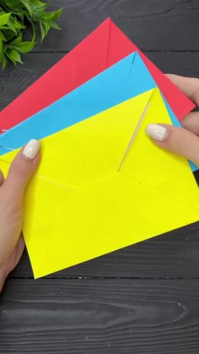 EASY Paper Envelope 👌 #papercrafts #paper #a4 #envelope | TikTok Envelope Out Of Paper, Easy Paper Envelope, Make Envelopes, Envelope Tutorial, A4 Envelope, Diy Christmas Presents, Paper Craft Videos, How To Make An Envelope, Origami Heart