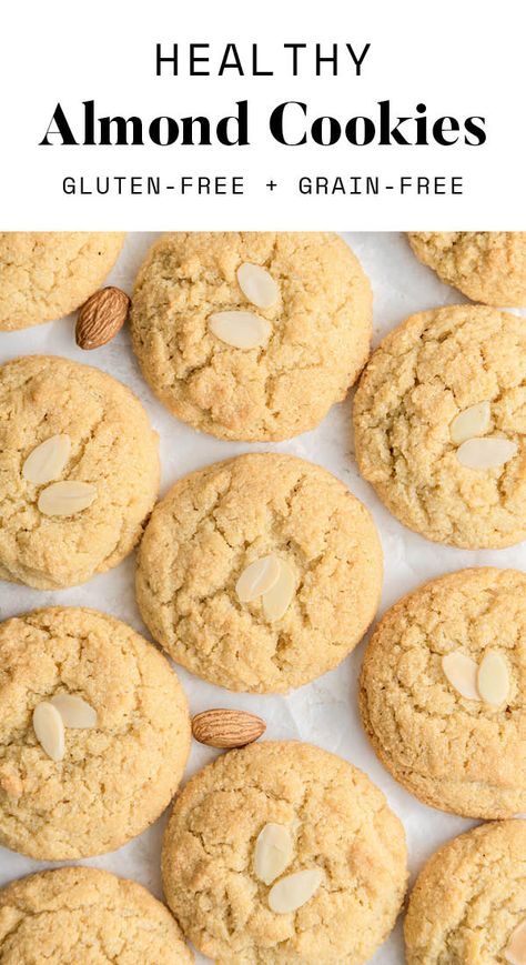 Almond Cookies Gluten Free Almond Cookies, Almond Flour Recipes Cookies, Chinese Almond Cookies, Almond Biscuits, Gluten Free Cake Recipe, Almond Meal Cookies, Almond Flour Cookies, Vegan Baking Recipes, Baking With Almond Flour