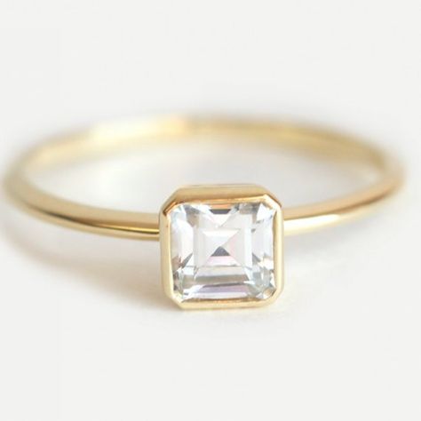 Asscher Cut Diamond Ring, Small Engagement Rings, Wedding Rings Princess Cut, The Bling Ring, Asscher Diamond, Asscher Cut Diamond, Yellow Diamond Rings, Wedding Rings Solitaire, Princess Cut Rings