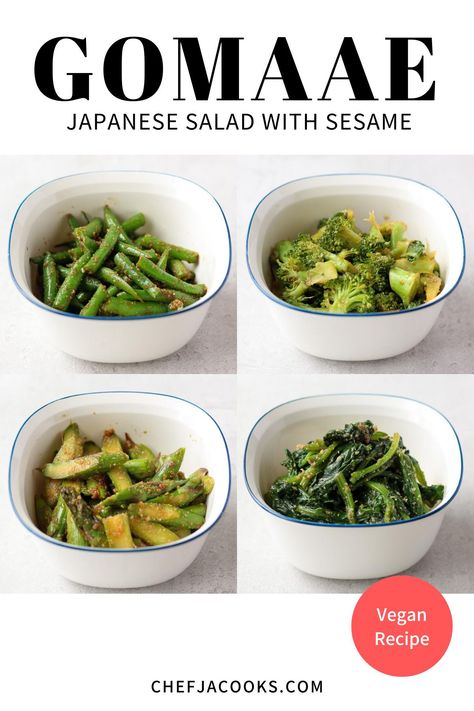 Japanese Side Dishes Simple, Japanese Vegetable Dishes, Japanese Vegetables Recipes, Side Dishes Japanese, Simple Japanese Food Recipes, Japanese Bento Side Dishes, Japanese Vegetable Side Dishes, Healthy Japanese Bento, Japanese Side Dishes Vegetables