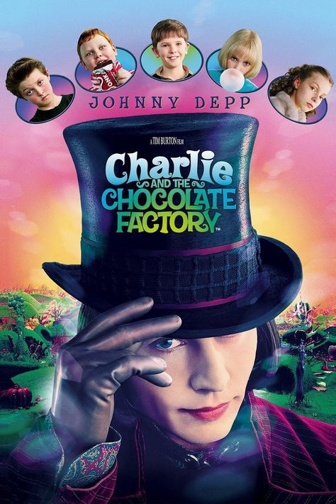 Johnny Depp Willy Wonka, Charlie Bucket, Charlie Chocolate Factory, Zombie Land, Film Netflix, Charlie And The Chocolate Factory, Freddie Highmore, Tim Burton Films, Adventure Movies