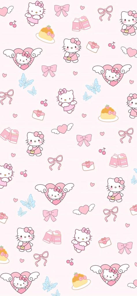 #Homescreen #Lockscreen #Hellokitty Sanrio Wallpaper Iphone Lock Screen, Hello Kitty Angel Wallpaper, Pastel Hello Kitty Wallpaper, Pink Wallpaper Sanrio, Cute Wallpaper Sanrio, Coquette Hello Kitty Wallpaper, Wallpers Asthetics, Sanrio Cute Wallpaper, Hello Kitty Lock Screen Wallpapers