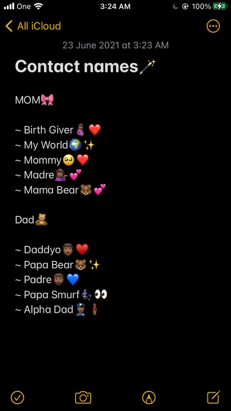 Mother Contact Names In Phone, Contact Names For Mother, Nicknames For Mom In Phone, Mom Names For Contacts, Names To Call Your Mom, Contact Name Ideas For Family, Names For Contacts, Contact Names For Dad, Contact Names For Mom