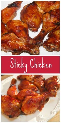 Sticky Chicken Recipe, Sticky Sauce, Summer Chicken Recipes, Sticky Chicken, Chicken Drumstick Recipes, Drumstick Recipes, Chicken Drumsticks, Chicken Wing Recipes, Wing Recipes