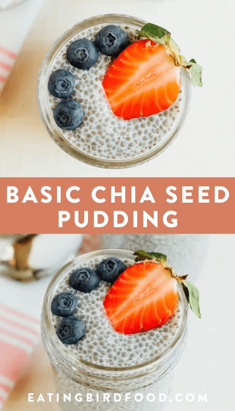 Chia Keto, Chia Pudding Almond Milk, Easy Chia Pudding, Chia Pudding Vegan, Chia Seed Pudding Recipe, Mango Chia Pudding, Chia Pudding Recipe, Pudding Chia, Chia Seed Recipes Pudding