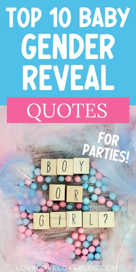 Baby gender reveal quotes. Gender Reveal Quotes, Baby Reveal Ideas To Parents, Baby Reveal Cupcakes, Cute Gender Reveal, Gender Reveal Nails, Baby Reveal Cakes, Baby Gender Prediction, Gender Reveal Party Ideas, Reveal Party Ideas