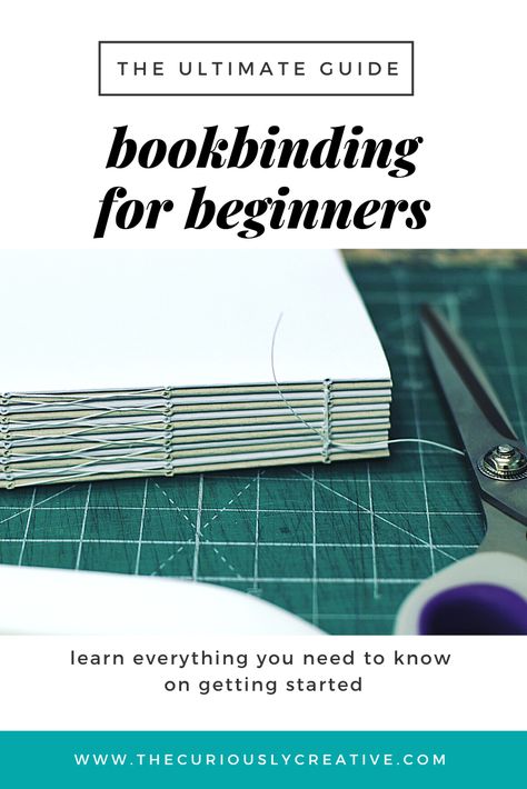 Thinking about starting bookbinding as a new hobby? In our guide, find out all you need to get started with bookbinding for beginners! Binding Journals Diy, Binding Your Own Book, How To Bind Your Own Book, Bookbinding Tools Diy, Basic Book Binding, How To Bind A Book Diy Video Tutorials, Beginner Book Binding, Journal Binding Diy, Diy Book Binding Methods