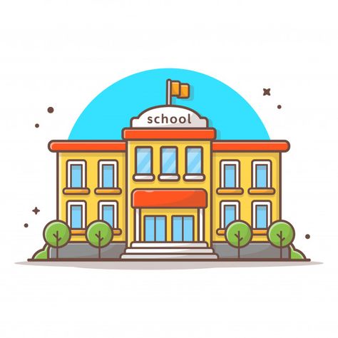 School building vector icon illustration... | Premium Vector #Freepik #vector #school #design #city #icon Illustration Building, Building Vector, About School, School Building, Icon Illustration, Premium Vector, Building, White