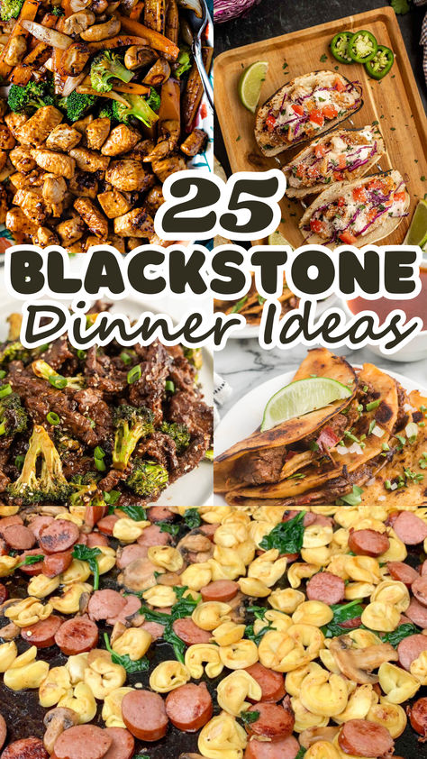 If you’re a fan of outdoor cooking, you’ll love these Blackstone dinner ideas. The Blackstone griddle is a versatile piece of equipment that can elevate your backyard BBQs, camping trips, or weeknight dinners. Beef Recipes Blackstone, Blackstone Family Meals, Camping Meals On Flat Top, Fall Blackstone Meals, Quick Blackstone Dinner Ideas, Blackstone Ideas For Dinner, Griddle Meal Ideas, Dinners On Blackstone Grill, Flat Top Dinner Ideas