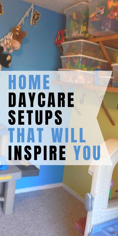 Preschool Room Decor Diy, Simple Home Daycare Setup, In Home Preschool Set Up House, Home Daycare Backyard Ideas, In Home Daycare Set Up Living Room, Diy Home Daycare Ideas, Home Day Care Room Ideas, At Home Preschool Room, In Home Daycare Ideas Small Spaces Living Room