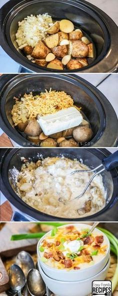 My Husband said this is the BEST Soup! Loaded Potato Soup Crock Pot recipe #crockpot #slowcooker #soup Loaded Potato Soup Crock Pot, Resep Makanan Beku, Soup Crock Pot, Baked Potato Soup Recipe, Crock Pot Food, Potato Soup Crock Pot, Crock Pot Recipe, Loaded Potato Soup, Loaded Baked Potato Soup