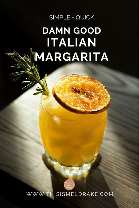 Italian Margarita Recipe, Drinks Made With Tequila, Amaretto Drinks, Italian Margarita, Tequila Recipe, Italian Drinks, Italian Cocktails, Cocktail Drinks Alcoholic, Liqueurs Recipes