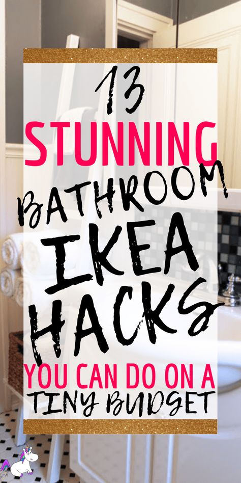 Bathroom Ikea, Bathroom On A Budget, Best Ikea Hacks, Ikea Desk Hack, Bathroom Hacks, Decor Western, Ikea Bathroom, Ikea Hack Ideas, Ikea Furniture Hacks