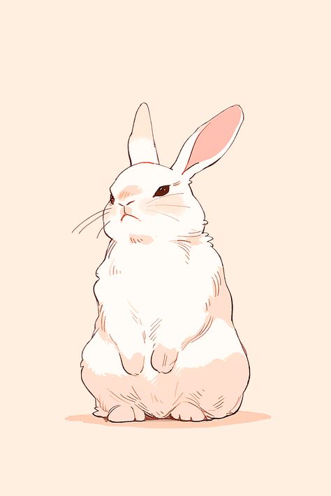 Fluffy Aesthetic, Bunny Paws, Bunny Sketches, Rabbit Drawing, Rabbit Illustration, Bunny Drawing, Art Mignon, Rabbit Art, Bunny Art