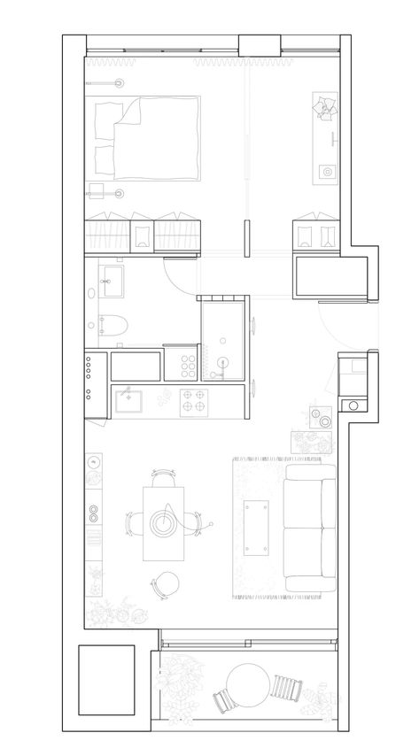 A-PLATZ, Antoine Séguin · Cavendish apartment · Divisare Apartment Architecture Plans, Small Apartment Plans, Modernist House, 3d Floor Plan, Apartment Floor Plan, Apartment Floor Plans, Architectural Floor Plans, Apartment Layout, Apartment Plans