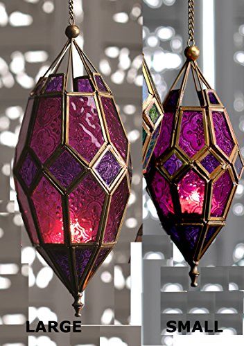 Tea Light Holder Hanging, Lantern Lampshade, Lantern Hanging, Hanging Candle, Moroccan Lanterns, Tea Light Holders, Hanging Candles, Garden Gift, Stained Glass Lamps