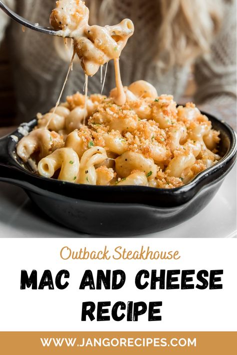 If you are a mac and cheese lover, the outback steakhouse mac and cheese recipe is perfect for you. #OutbackSteakhouserecipes #MacandCheeserecipes Longhorn Steakhouse Mac And Cheese, Beechers Mac And Cheese Recipe, Outback Mac And Cheese Recipe, Outback Steakhouse Mac And Cheese Recipe, Outback Steakhouse Mac And Cheese, Steakhouse Mac And Cheese Recipe, Recipes Fall Dinner, Steakhouse Mac And Cheese, Dinner Recipes Fall