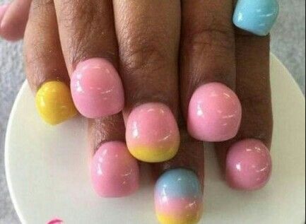 Pastel bubble nails. Bad Nails, Bubble Nails, Crazy Nail Art, Nails Trend, Nail Trend, Crazy Nails, Nail Idea, Nails Polish, Diy Nail Art