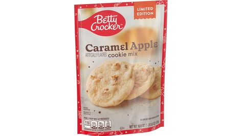 Betty Crocker Cookie Mix, Betty Crocker Cookies, Caramel Apple Cookies, Apple Cookie, Soft Baked Cookies, Betty Crocker Recipes, Raw Cookie Dough, Apple Cookies, Lunch Box Snacks