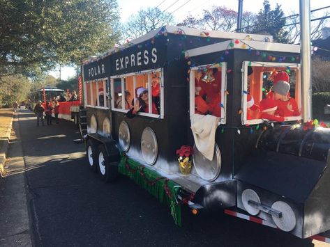 Holiday Parade Floats, Parade Float Diy, Parade Float Theme, Polar Bear Express, Polar Express Theme, Christmas Parade Floats, Christmas Balloon Decorations, Staff Appreciation Gifts, Polar Express Train