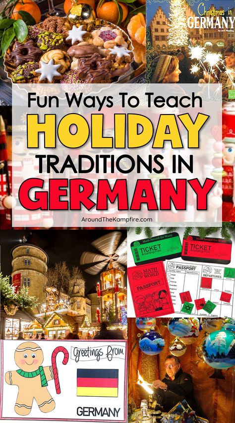 Christmas Educational Crafts, German Christmas Crafts Diy, German Christmas Ideas, Christmas In Germany Traditions, German Christmas Party Ideas, German Christmas Games, German Christmas Traditions For Kids, Germany Christmas Traditions, German Holiday Traditions