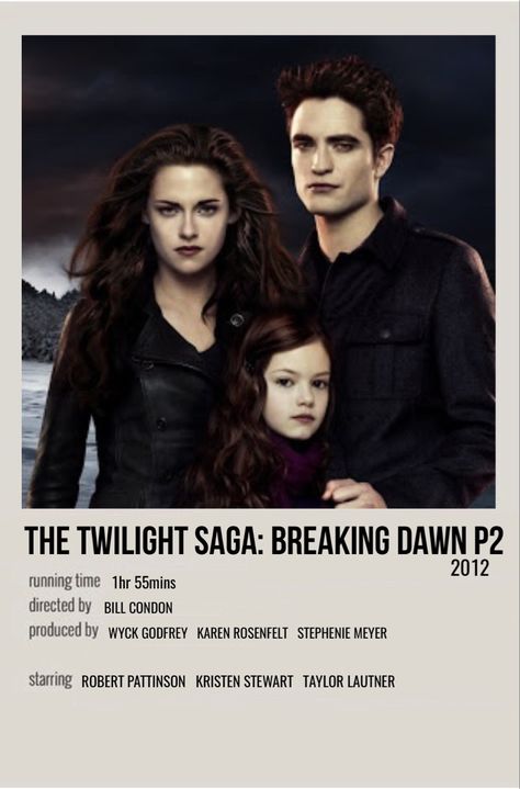 minimal polaroid movie poster for the twilight saga: breaking dawn part 2 The Twilight Saga Poster, Twilight Film Poster, Twilight Room Poster, Twilight Minimalist Poster, Twilight Movie Poster, Twilight Breaking Dawn Part 2, Breaking Dawn Movie, Twilight Poster, Polaroid Movie Poster