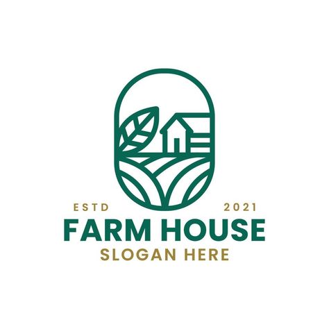 Farm Logo Inspiration, Typography Rules, Monoline Logo, N Logo Design, Tourism Logo, Farm Logo Design, Lettermark Logos, Agriculture Logo, Line Art Style