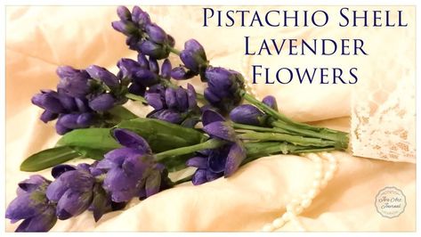 Pistachio Shell, Pista Shell Crafts, Flower Lavender, Lavender Crafts, Pistachio Shells, Indigo Plant, Make Flowers, Mushroom Crafts, Shell Craft