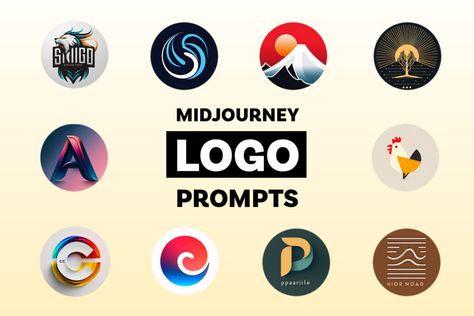 150+ Midjourney Logo Prompts - WGMI Media Design Prompts, Peacock Logo, Lettermark Logos, Gradient Logo, Simple Logo Design, Website Logo, Drawing Prompt, Beautiful Logos, Abstract Logo