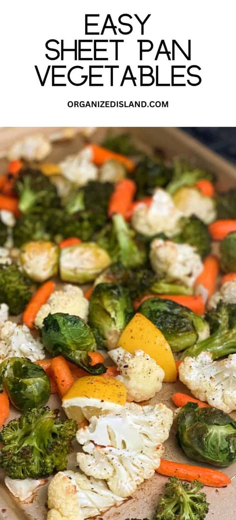 Sheet Pan Vegetables make a great base or a healthy side dish for a main meal! Easy to roast the veggies in your oven for wonderful flavor. Baked Sheet Pan Veggies, Pan Fried Vegetables, Roasted Veggies Sheet Pan, Sheet Pan Vegetables, Sheet Pan Veggies, Sides Dishes, Healthy Side Dish, Healthy Vegetable Recipes, Roasted Vegetable Recipes