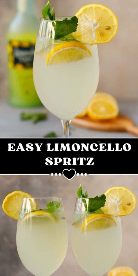 Limecello Cocktails, Limecello Drinks, Drinks With Lemoncello Recipes, Lemoncello Spritz Recipes, Limoncello Cocktails Recipes, Lemoncello Recipes Easy, Limoncello Spritz Recipe, Limoncello Drinks Recipes, Lemon Chelo Recipe