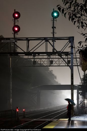 Waiting At Train Station, Railroad Lights, Hinsdale Illinois, Song Aesthetic, Landscape Reference, Magic Places, Railroad Photography, Old Trains, Train Pictures