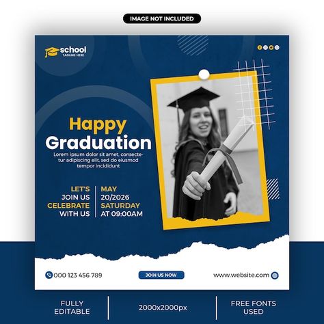 College Banner Design, Creatives For Social Media, Education Social Media Post, School Ads, College Banner, Free Social Media Templates, Digital Advertising Design, Education Banner, Packaging Template Design