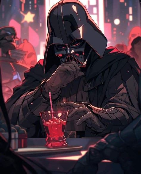 Darth Vader Inspired Outfits, Darth Vader Profile Picture, Darth Vader Anime, Darth Vader Cute, Vader Fan Art, Darth Vader And Boba, Darth Vader Fan Art, Darth Vader Anakin, Vader Art