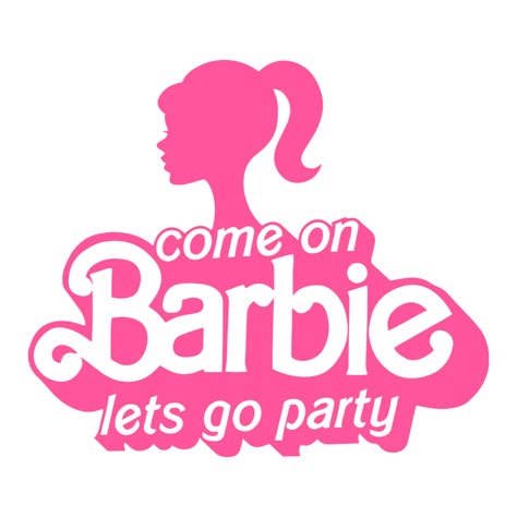 Barbie SVG Digital Download➡️This file is versatile and can be used for a wide range of DIY projects such as t-shirt designs, home decor, invitations, stickers, and more. You can easily customize SVG files using design software, and they can be used ... Barbie Shirt Svg, Cmon Barbie Lets Go Party, Barbie Chalkboard Art, Come On Barbie Lets Go Party Invitation, Come On Barbie Lets Go Party Logo, Barbie Party Invitations Free, Come On Barbie Lets Go Party Svg, Barbie Birthday Card Diy, Barbie Themed Invitation