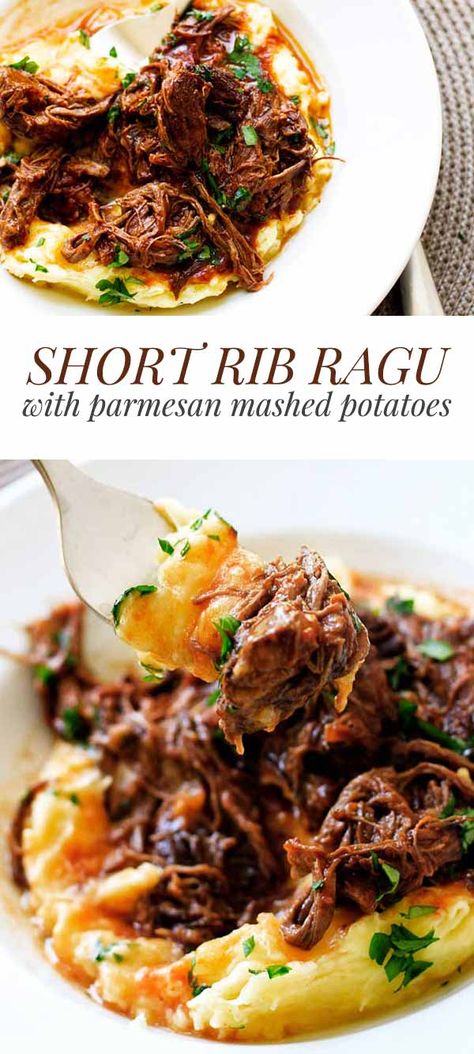 Slow Cook Short Ribs, Short Rib Ragu, Cooking Short Ribs, Short Rib, God Mat, Think Food, Beef Dinner, Rib Recipes, Minestrone