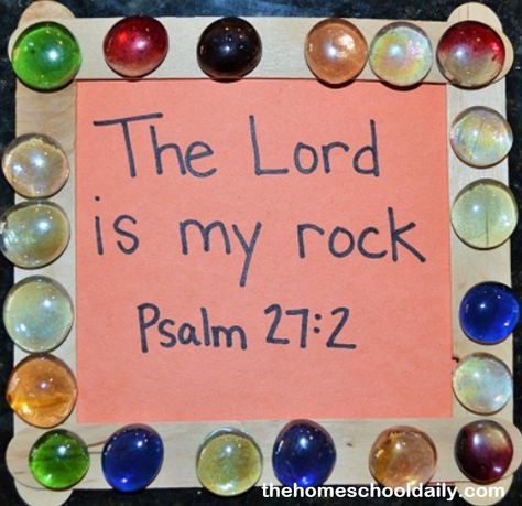 Jesus is the Rock Crafts - The Homeschool Daily Water From The Rock Craft, All Scripture Is God Breathed Craft, Vbs Crafts For Toddlers, Easy Vbs Crafts For Kids, God Is My Rock Craft, Breaker Rock Vbs 2024 Crafts, Water From A Rock Craft, Jesus Is My Rock Craft, Breaker Rock Beach Preschool Crafts