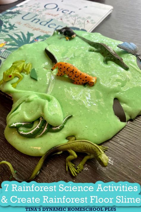 Rainforest Activities Preschool Science Experiments, Jungle Theme Stem Activities, Rainforest Art Activities, Rainforest Science Preschool, Rainforest Experiments For Kids, Rainforest Playdough, Amazon Rainforest Activities, Rainforest Science Experiments For Kids, Jungle Science Experiments