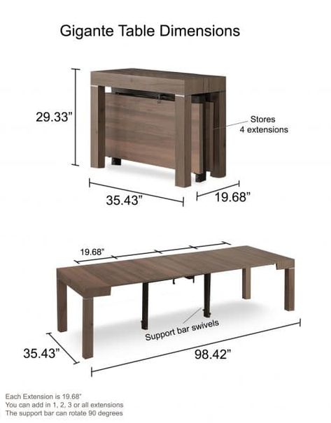 Console To Dining Tables | Transforming Console Tables Expand Furniture, Convertible Table, Add A Room, Wall Beds, Woodworking Plans Beginner, Folding Tables, Outdoor Room, Woodworking Plans Diy, Design Board