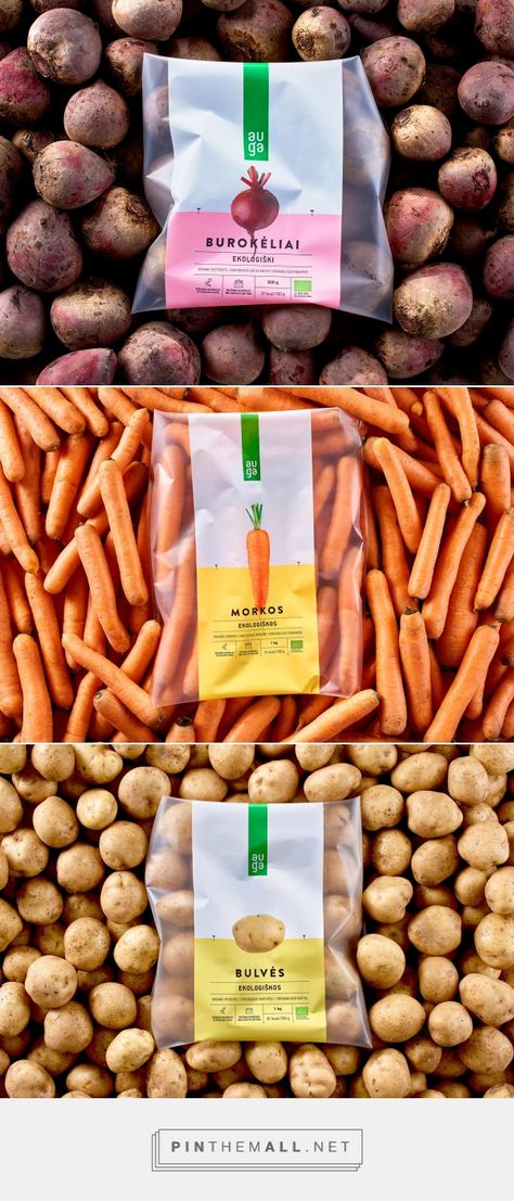 Produce Package Design, Vegan Food Packaging, Simple Food Packaging, Organic Food Packaging Design, Vegetable Packaging Design, Organic Food Branding, Sunflower Packaging, Organic Packaging Design, Packaging Vegetables