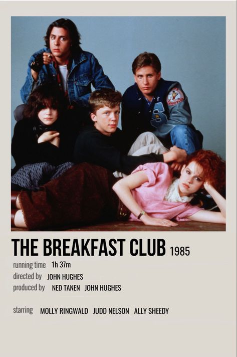 minimal polaroid movie poster for the breakfast club Breakfast Club Movie, Iconic Movie Posters, Movie Card, Film Posters Minimalist, Club Poster, Film Posters Vintage, Movie Poster Wall, Movie Prints, Movie Posters Minimalist